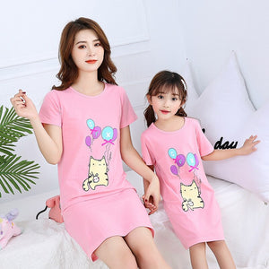 Pyjama Mere Fille - Chemise de Nuit Le Chat - MatchingMood