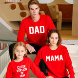 Pull Pour Toute la Famille Cute Version Rouge