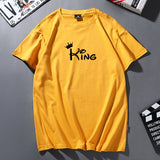T Shirt Couple King Queen Disney - King Mango
