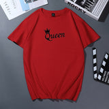 T Shirt Couple King Queen Disney - Queen Rouge