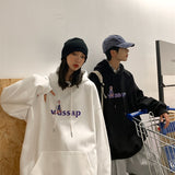 Sweat Couple Loose Coréen Wassap - MatchingMood