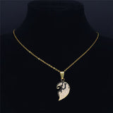 Collier Amour Couple Coeur
