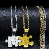 Collier Couple Puzzle Homme Femme