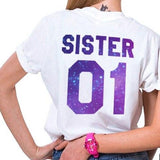 T-Shirt Meilleure Amie Sister 01 Étoilé- MatchingMood