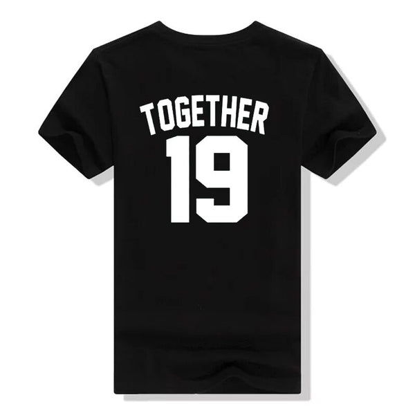 T Shirt Couple Together Noir