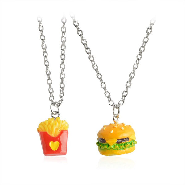 Collier d'Amitié Hamburger Frites - MatchingMood