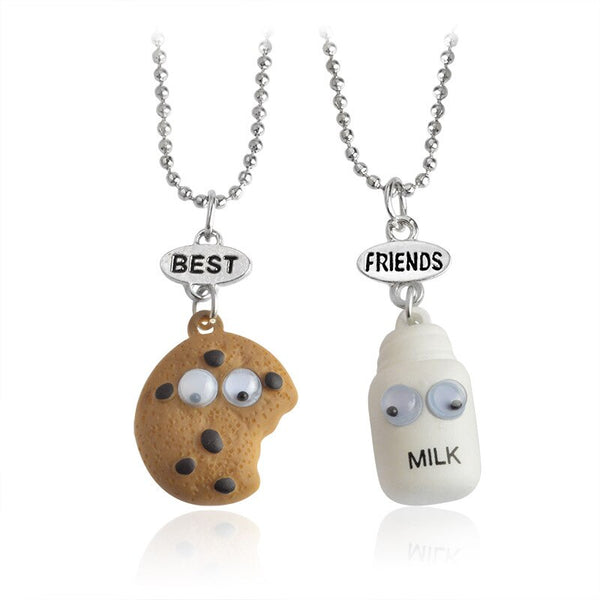 Collier d'Amitié Cookie et Lait - Best Friends