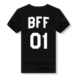 T Shirt Meilleure Amie BFF Noir 01 - MatchingMood