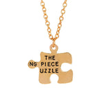 Collier Couple Doré Puzzle