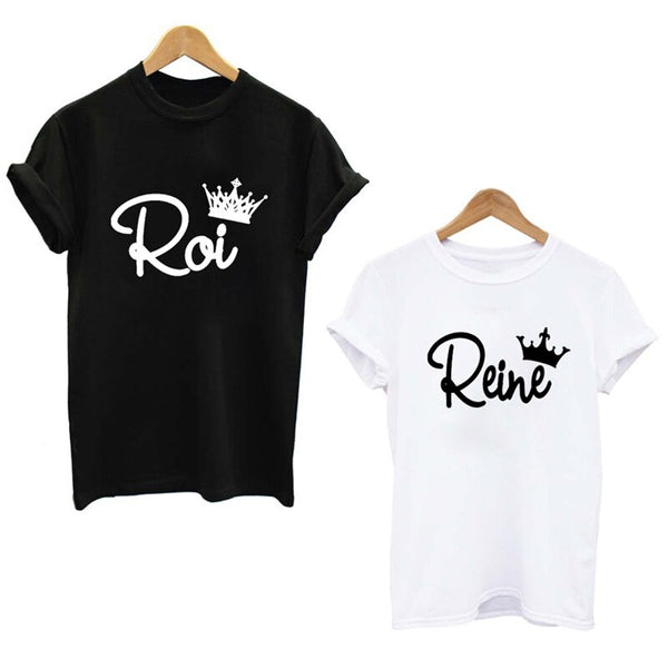 T-Shirt Couple Roi et Reine - MatchingMood