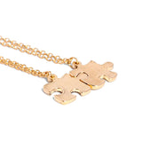 Collier Couple Doré Puzzle