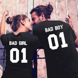 T Shirt Couple Bad Boy Bad Girl