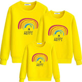 Pull Famille Rainbow Jaune - MatchingMood