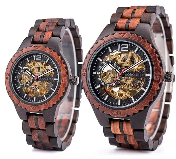 Montre Couple Quarz en Bois couleur 2 - Matchingmood