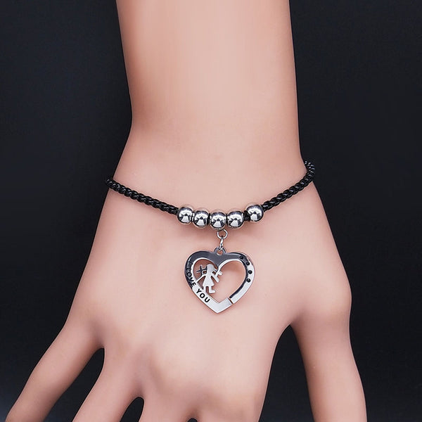 Bracelet Couple Coeur homme - MatchingMood