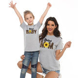 T Shirt Blessed Mom pour Maman Fille