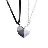 Collier Couple Coeur Aimant Magnétique - MatchingMood