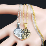 Collier Amour Couple Coeur