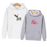 Sweat Yes No pour Couple - MatchingMood