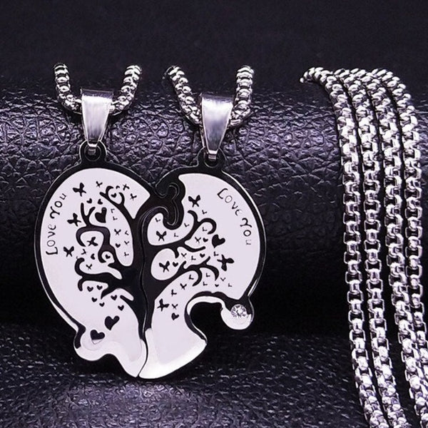 Collier Couple Arbre De Vie