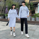 Sweat Couple Assorti Robe Sweat Gris