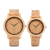 Montres Couple Bois et Liège Assorties - MatchingMood