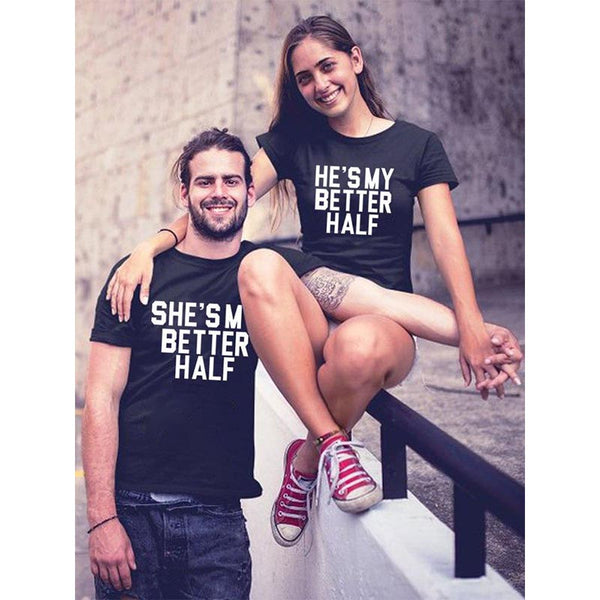 Tee-Shirt Better Half pour Couple - MatchingMood