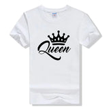 Tee-Shirt de Couple King Queen Blanc